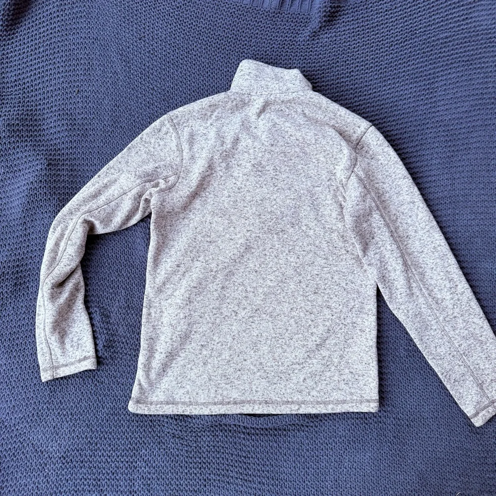 Eddie Bauer Radiator 1/4 Zip Fleece Sweater Gray Men’s Size S Small Mock Neck - Picture 4 of 4
